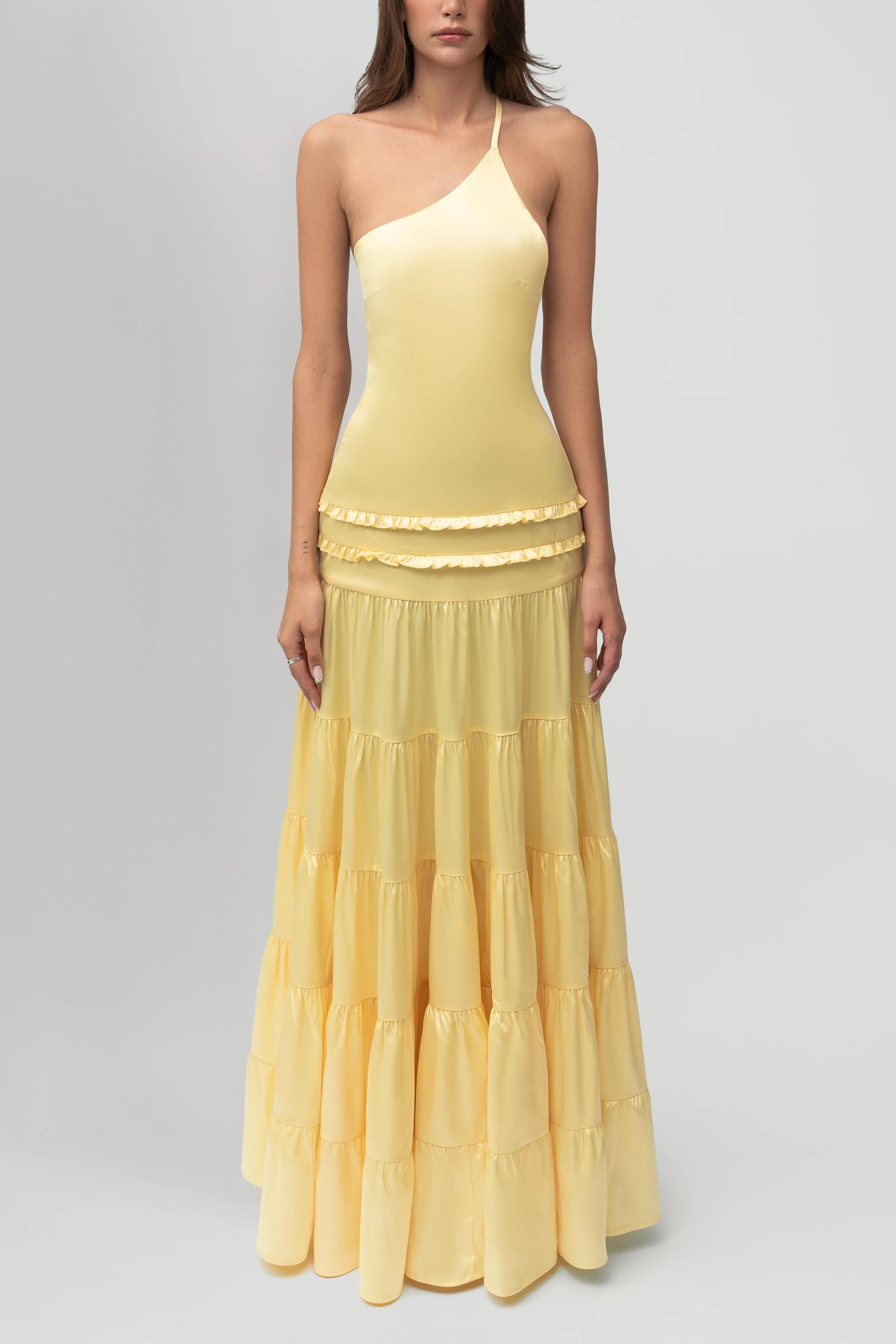 Athena | Backless Pleated Maxi Dress